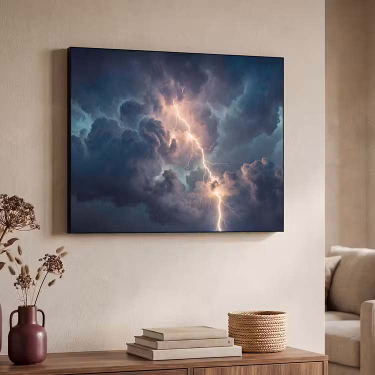 Art Frame - Bliksem - Storm - Natuur - Donker — 4