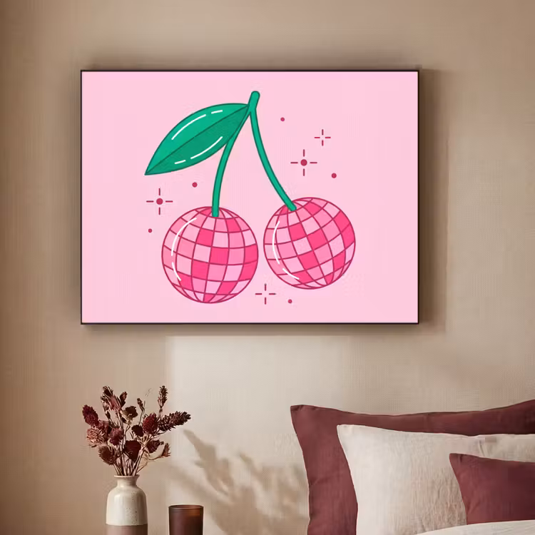 Art Frame - Decoratie - Disco-bal - Feest - Roze — 2