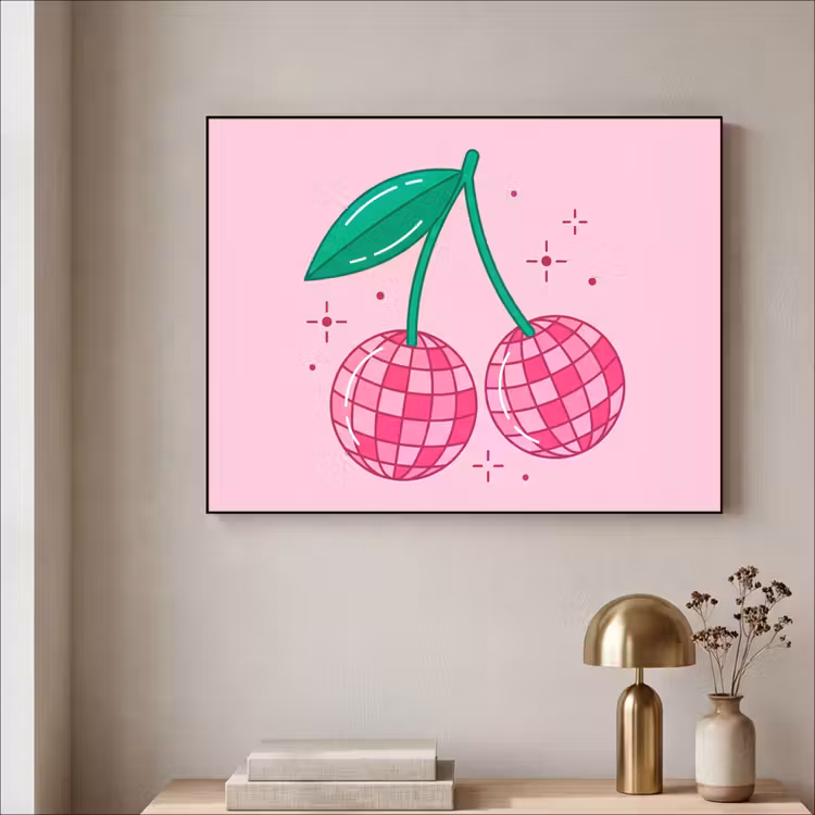 Art Frame - Decoratie - Disco-bal - Feest - Roze — 3