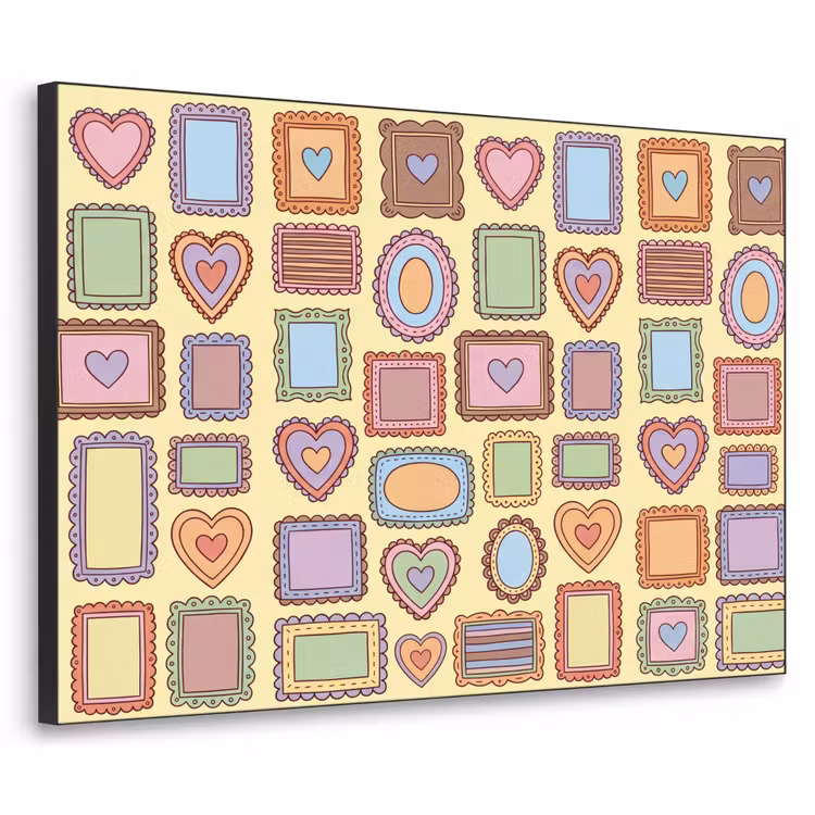 Art Frame - Lijst - Patroon - Hart - Speels - Kleurrijk — 1