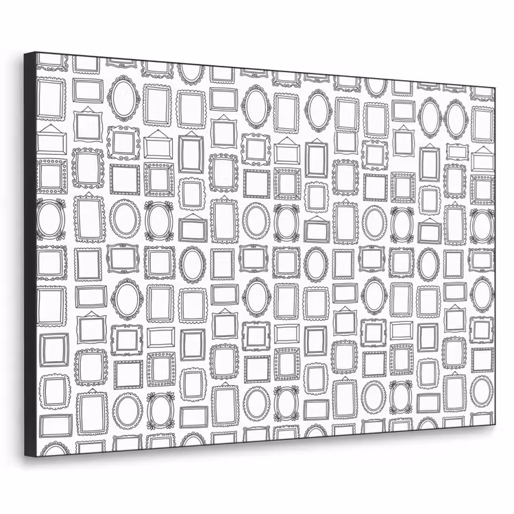 Art Frame - Lijsten - Patroon - Decoratie - Schets - Zwart-wit — 1