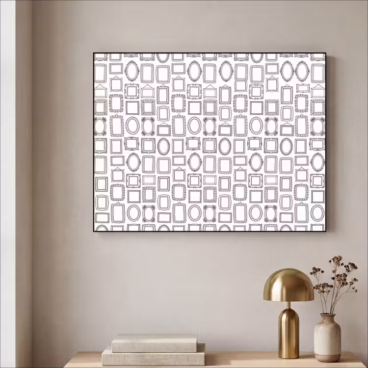 Art Frame - Lijsten - Patroon - Decoratie - Schets - Zwart-wit — 3