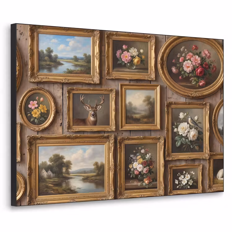Art Frame - Bloemen - Rozen - Klassiek - Vaas - Kleurrijk — 1