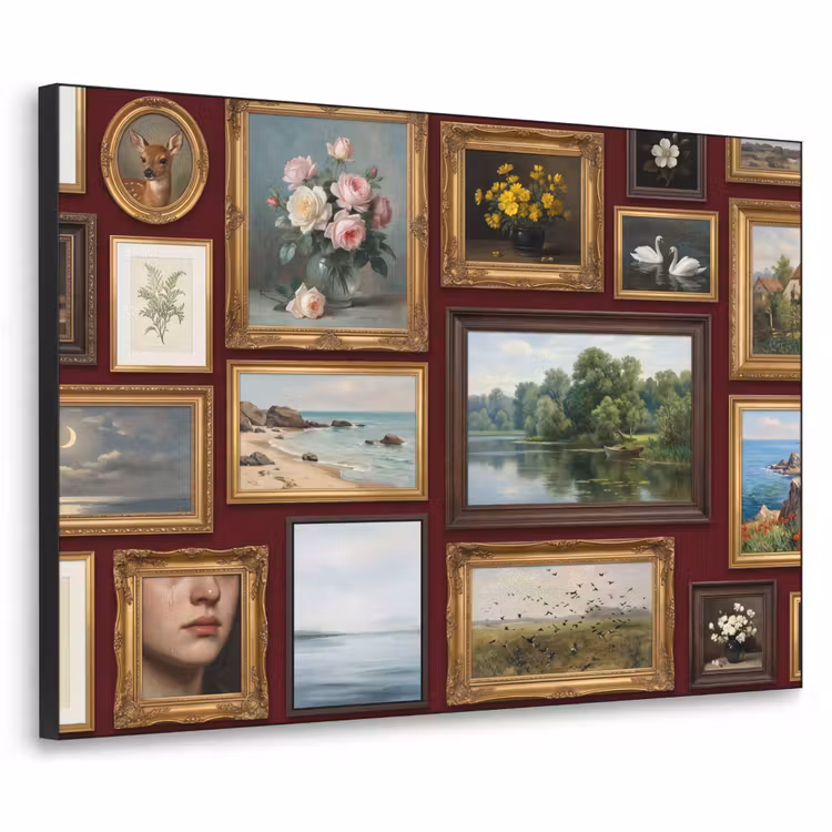 Art Frame - Bloemen - Vaas - Klassiek - Kunst - Rood — 1