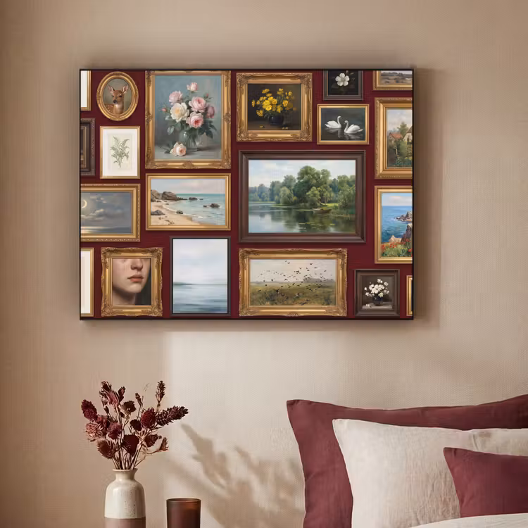 Art Frame - Bloemen - Vaas - Klassiek - Kunst - Rood — 2