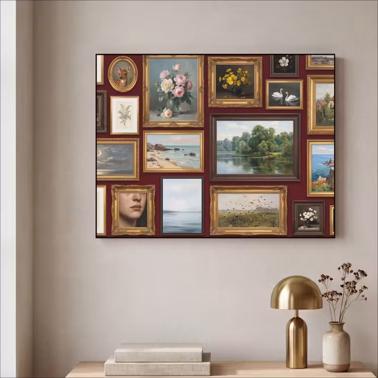 Art Frame - Bloemen - Vaas - Klassiek - Kunst - Rood — 3