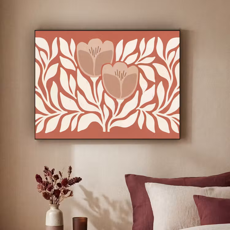 Art Frame - Bloemen - Abstract - Modern - Beige - Natuur — 2