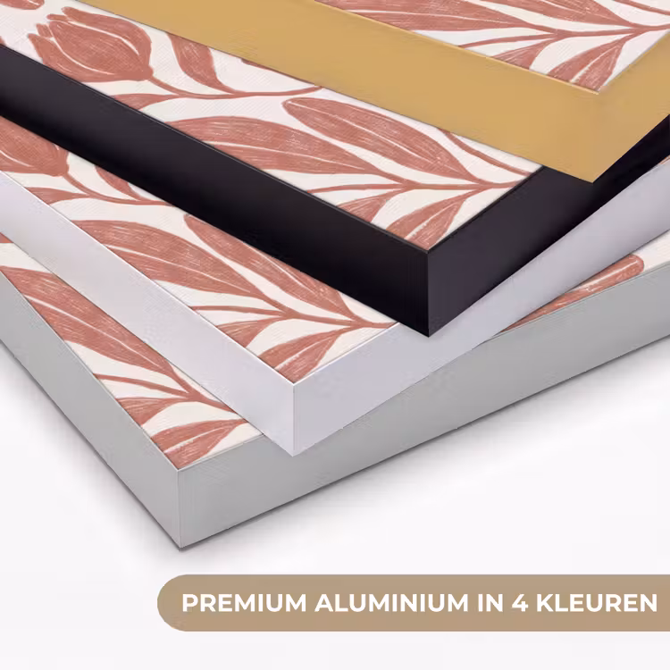 Art Frame - Bloemen - Patroon - Modern - Natuur - Bruin — 5