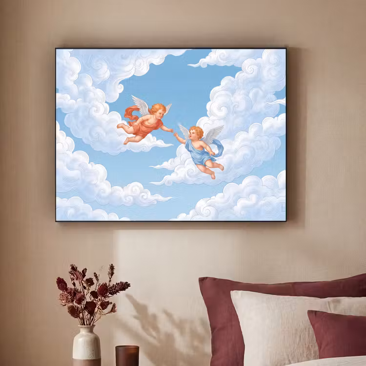 Art Frame - Engel - Vliegend - Klassiek - Blauw — 2