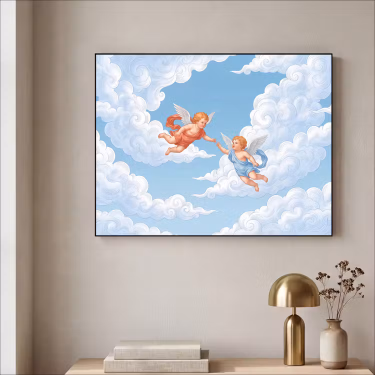 Art Frame - Engel - Vliegend - Klassiek - Blauw — 3