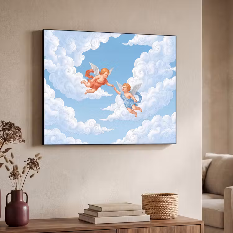 Art Frame - Engel - Vliegend - Klassiek - Blauw — 4