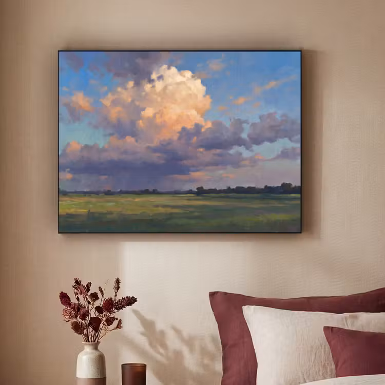 Art Frame - Lucht - Wolken - Landschap - Modern - Oranje — 2