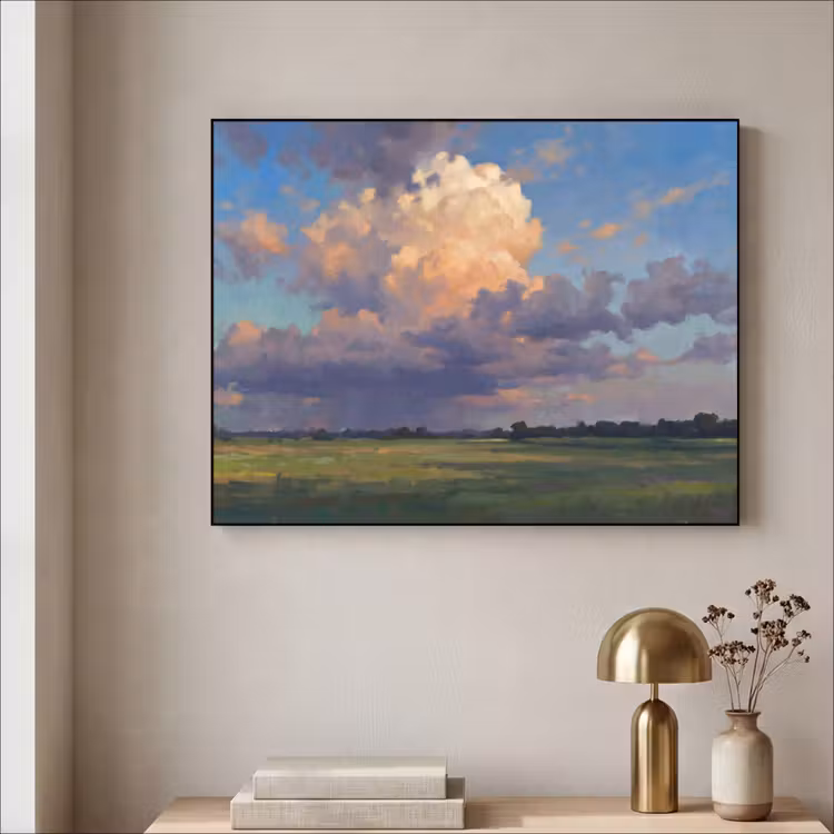 Art Frame - Lucht - Wolken - Landschap - Modern - Oranje — 3