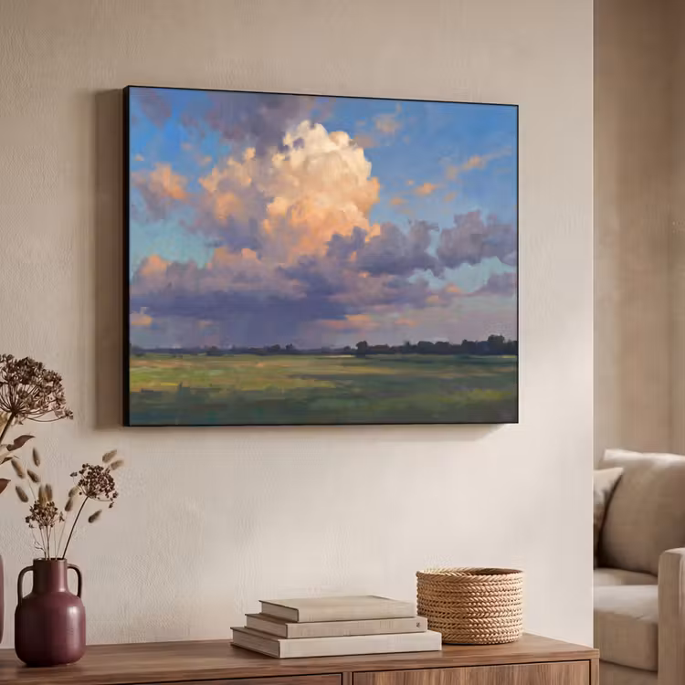 Art Frame - Lucht - Wolken - Landschap - Modern - Oranje — 4