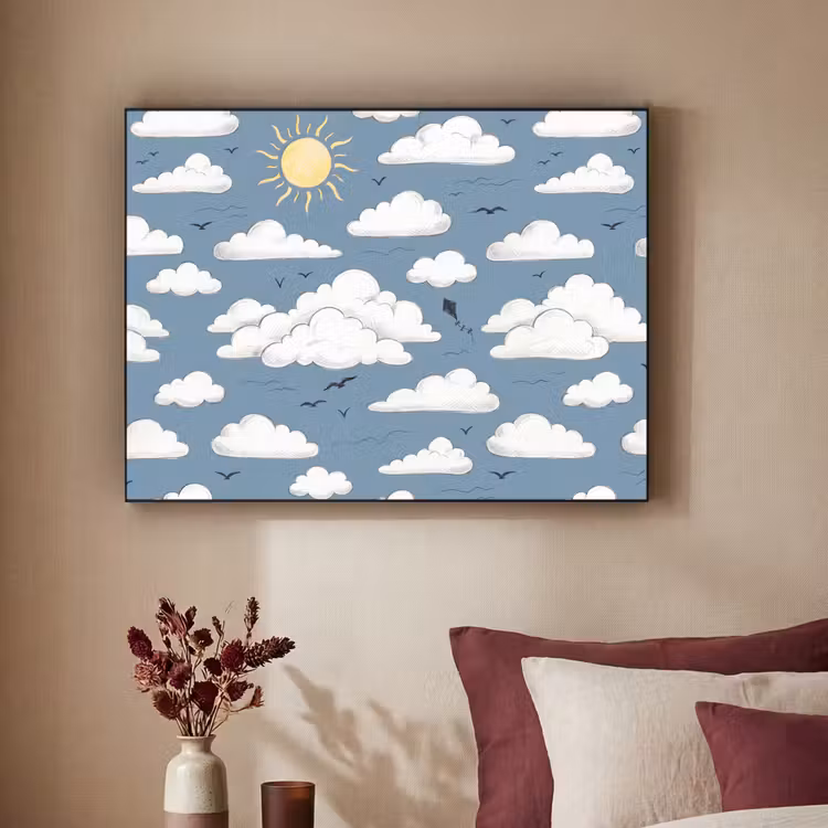 Art Frame - Lucht - Zon - Wolken - Natuur - Blauw — 2