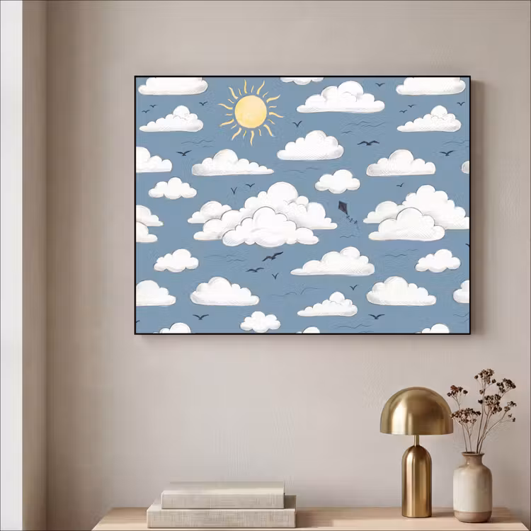 Art Frame - Lucht - Zon - Wolken - Natuur - Blauw — 3