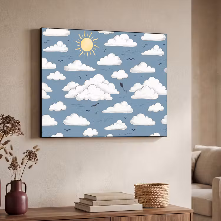 Art Frame - Lucht - Zon - Wolken - Natuur - Blauw — 4