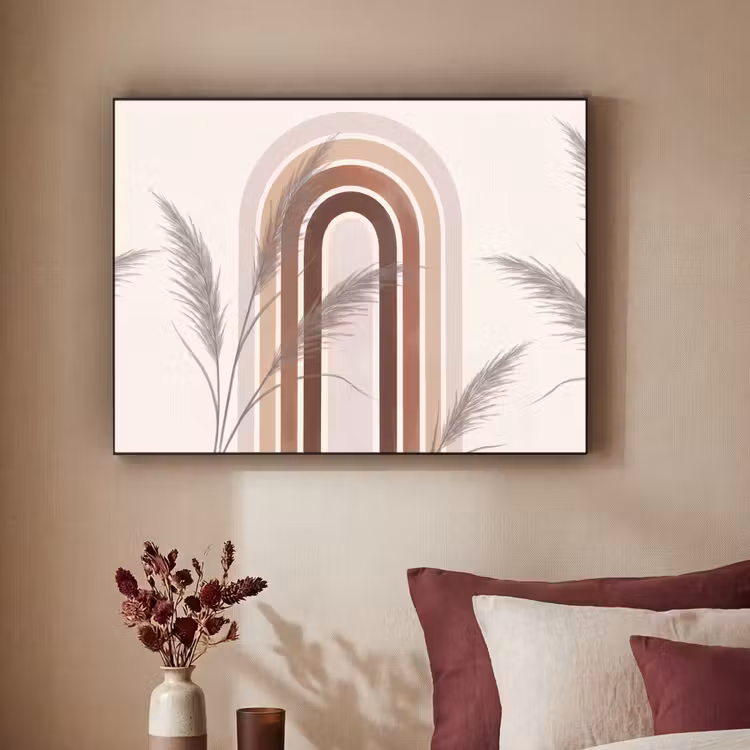 Art Frame - Abstract - Bogen - Plant - Boho - Beige — 2
