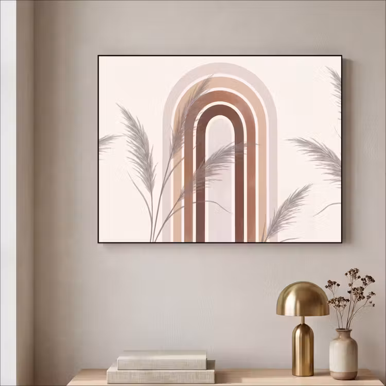 Art Frame - Abstract - Bogen - Plant - Boho - Beige — 3