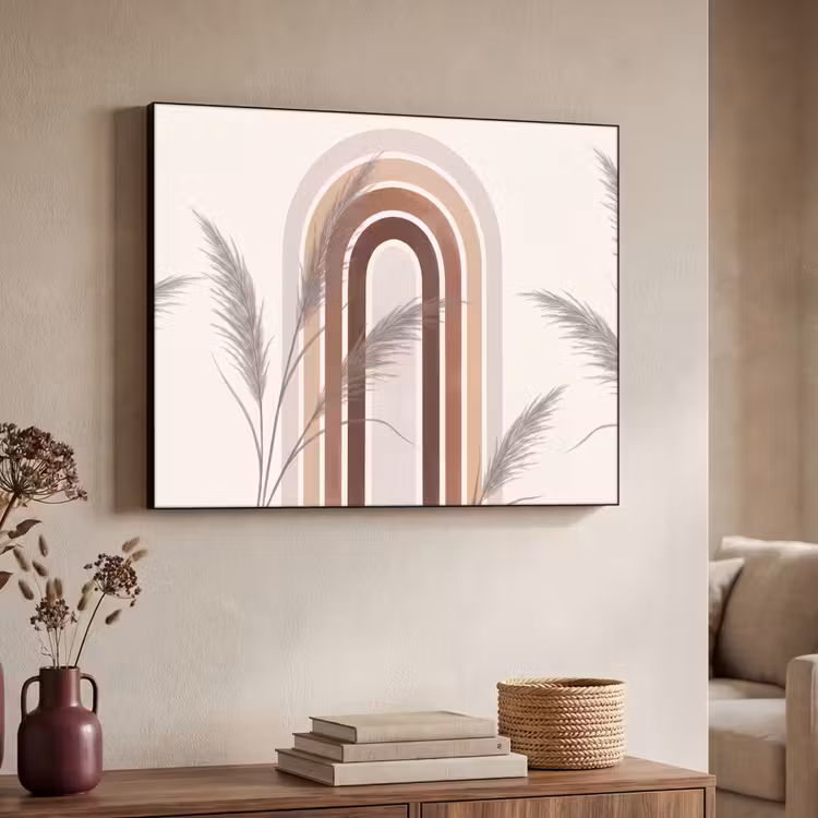 Art Frame - Abstract - Bogen - Plant - Boho - Beige — 4
