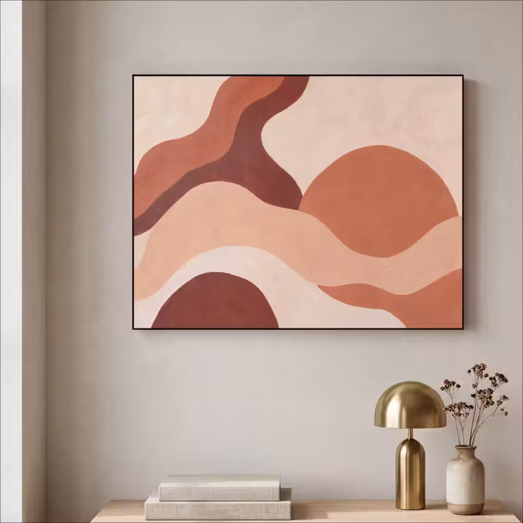 Art Frame - Abstract - Vormen - Organisch - Aardetinten - Modern — 3