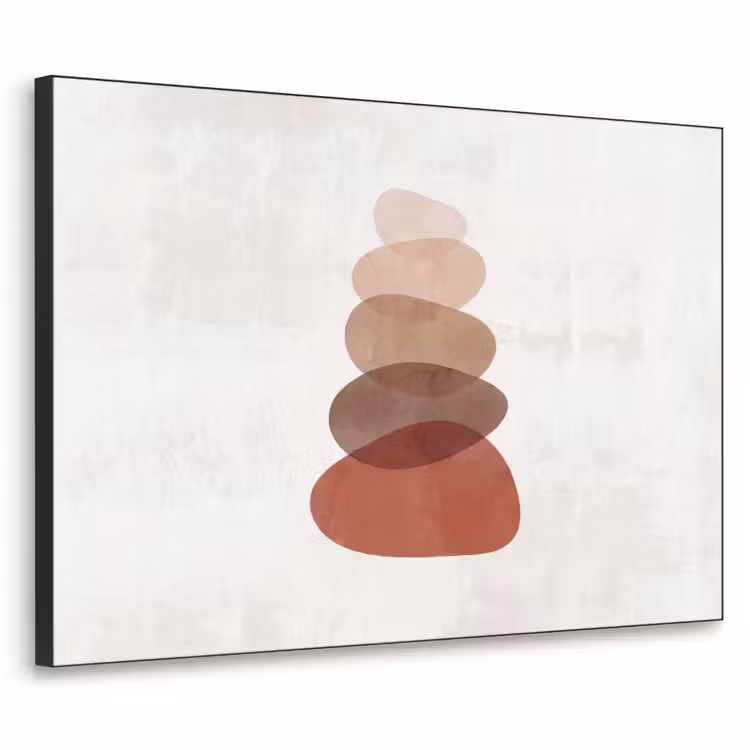 Art Frame - Abstractie - Gestapeld - Balans - Modern - Aardetinten — 1