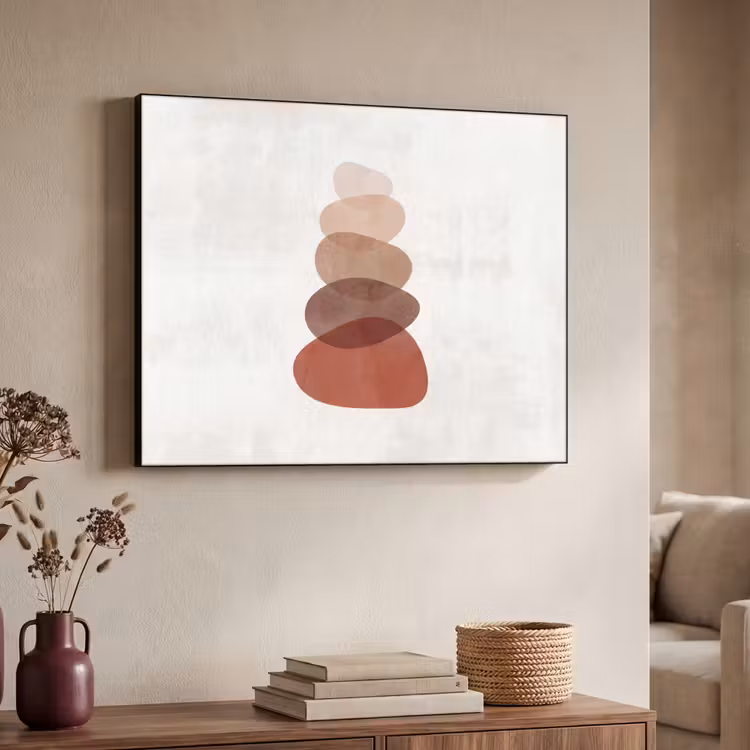 Art Frame - Abstractie - Gestapeld - Balans - Modern - Aardetinten — 4