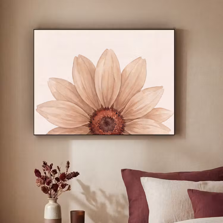 Art Frame - Bloemen - Bloemblad - Natuur - Aquarel - Beige — 2