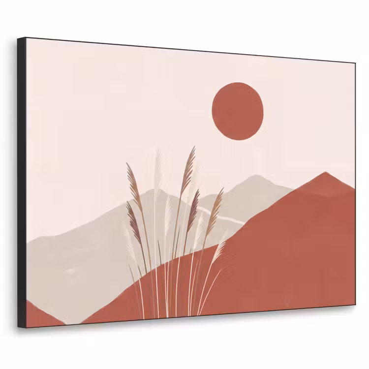 Art Frame - Gras - Landschap - Natuur - Abstract - Beige — 1
