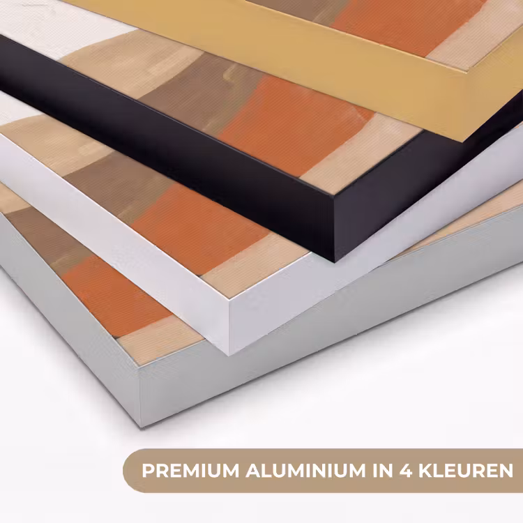 Art Frame - Landschap - Heuvels - Zon - Abstract - Oranje — 5