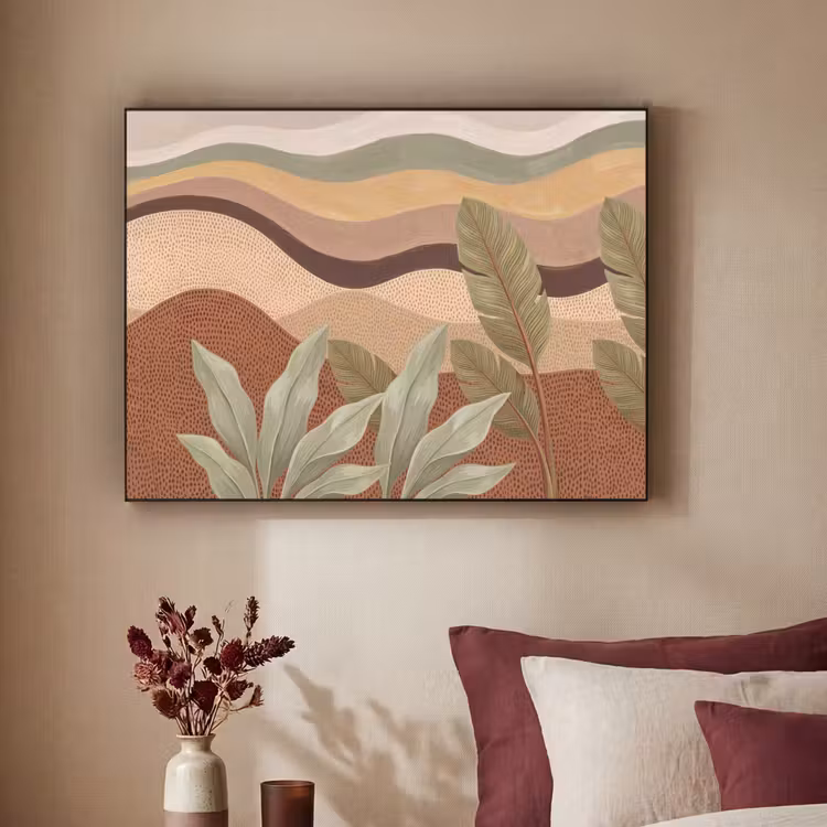 Art Frame - Natuur - Bladeren - Landschap - Abstract - Aardetinten — 2