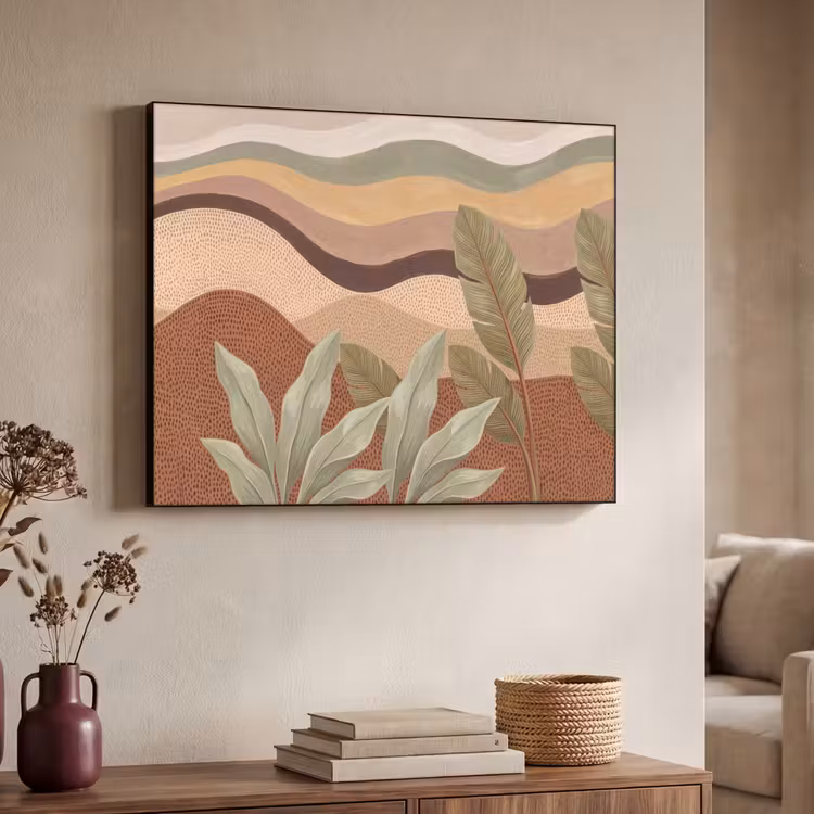 Art Frame - Natuur - Bladeren - Landschap - Abstract - Aardetinten — 4