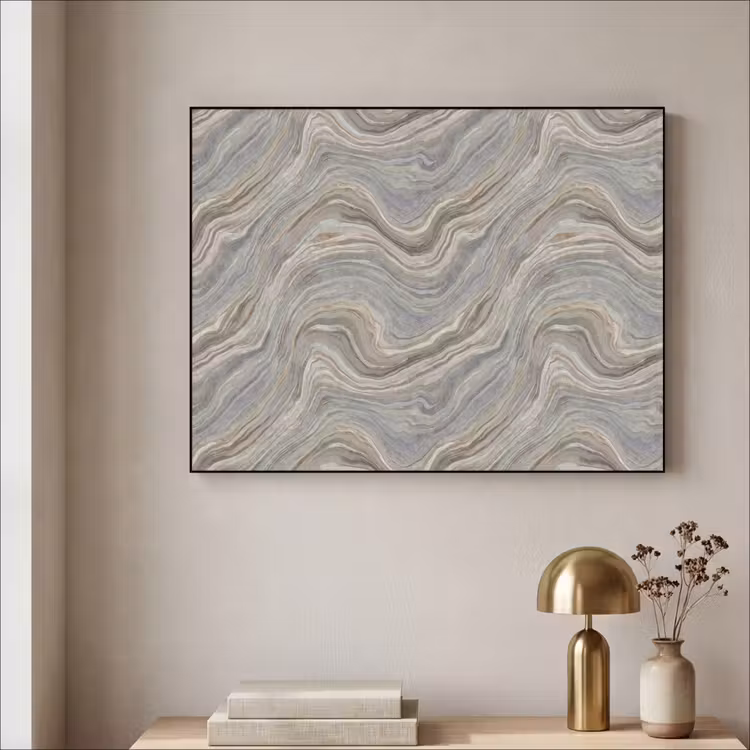 Art Frame - Patroon - Sereen - Paars - Groen — 3