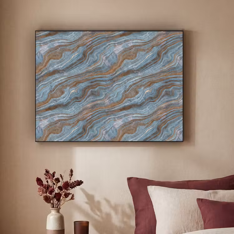 Art Frame - Patroon - Steen - Blauw — 2