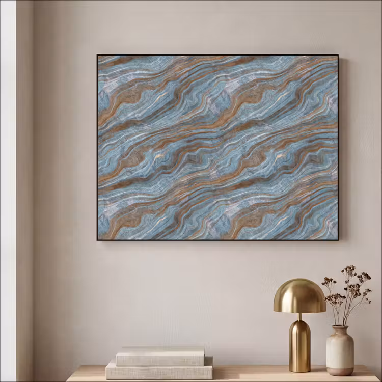 Art Frame - Patroon - Steen - Blauw — 3