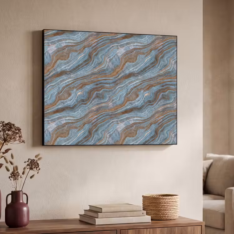 Art Frame - Patroon - Steen - Blauw — 4