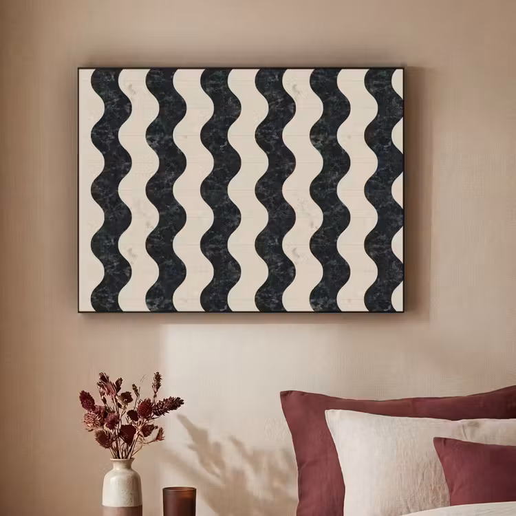 Art Frame - Patroon - Marmer - Groen - Cremé — 2