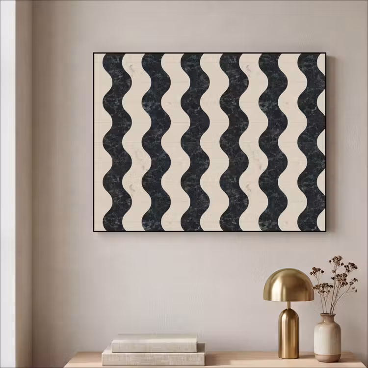 Art Frame - Patroon - Marmer - Groen - Cremé — 3