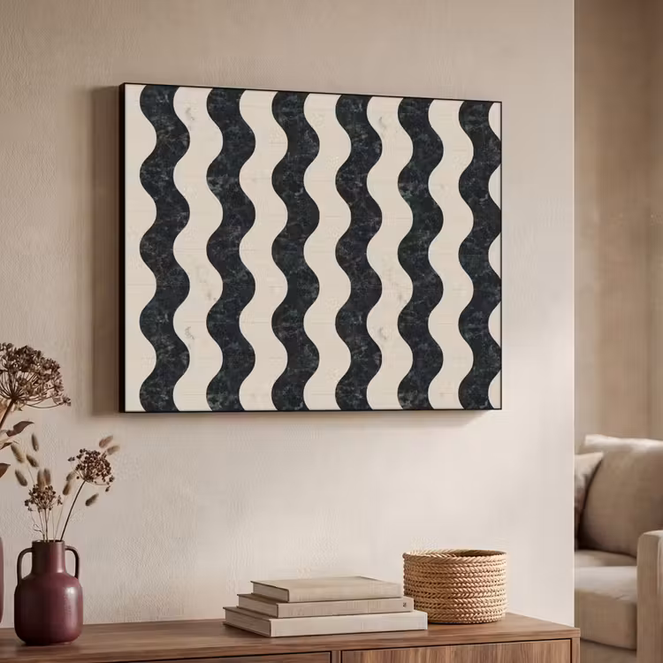 Art Frame - Patroon - Marmer - Groen - Cremé — 4