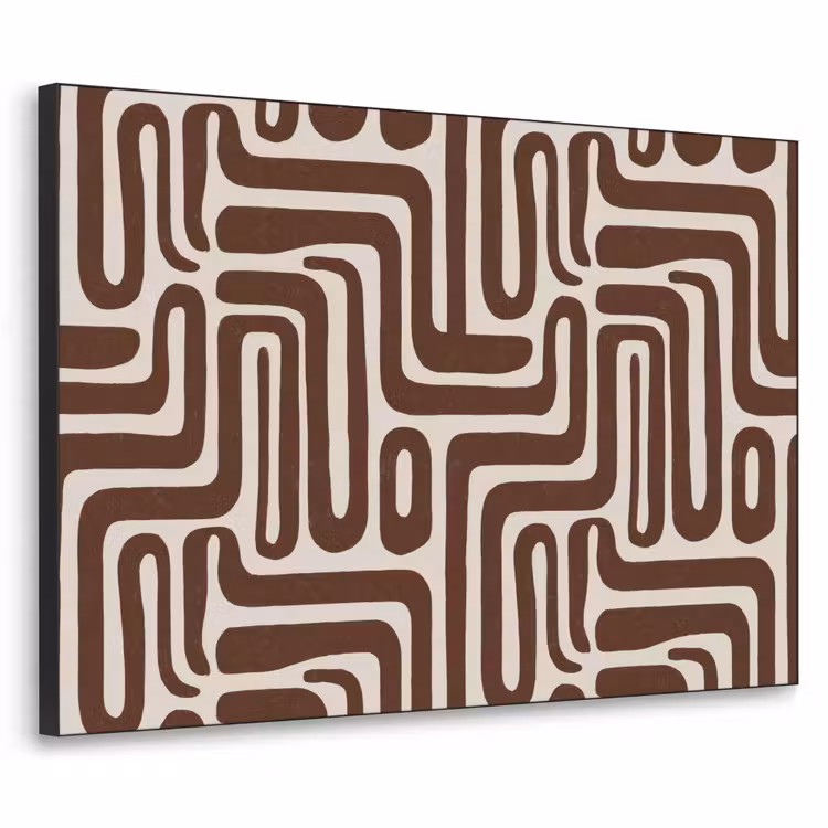Art Frame - Abstract - Patroon - Bruin — 1
