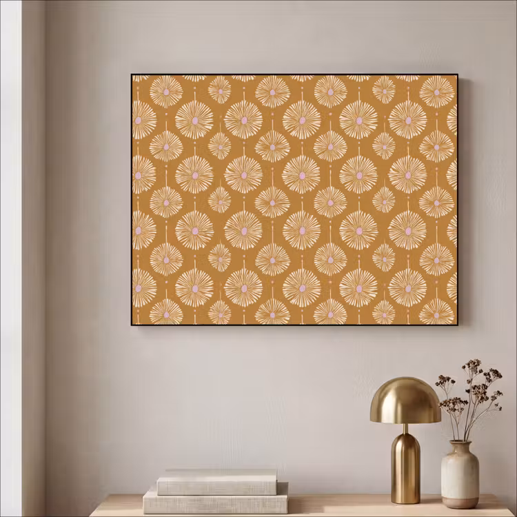 Art Frame - Bloemen - Modern - Oker — 3