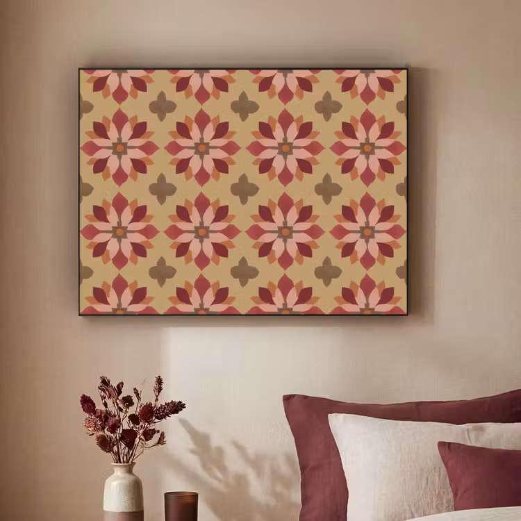 Art Frame - Bloemen - Retro - Groen — 2