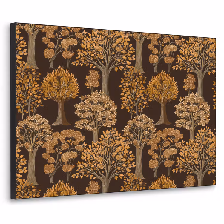 Art Frame - Bomen - Patroon - Bruin — 1