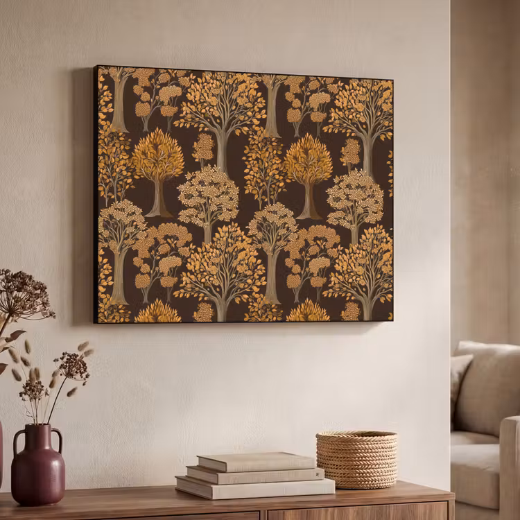 Art Frame - Bomen - Patroon - Bruin — 4