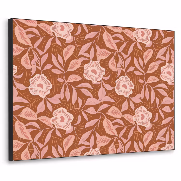 Art Frame - Patroon - Bladeren - Terracotta — 1