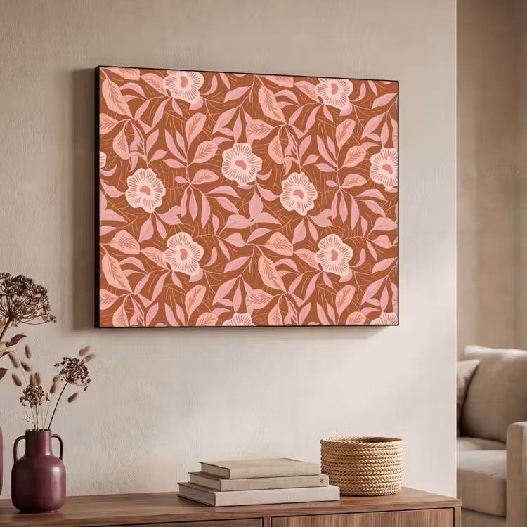 Art Frame - Patroon - Bladeren - Terracotta — 4