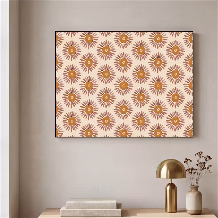 Art Frame - Patroon - Retro - Bruin — 3