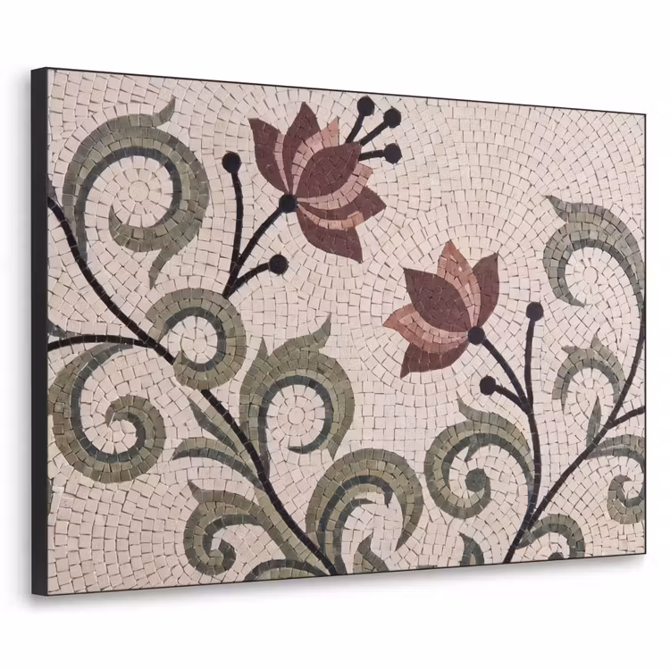 Art Frame - Bloemen - Mozaïek - Patroon - Abstract - Groen — 1