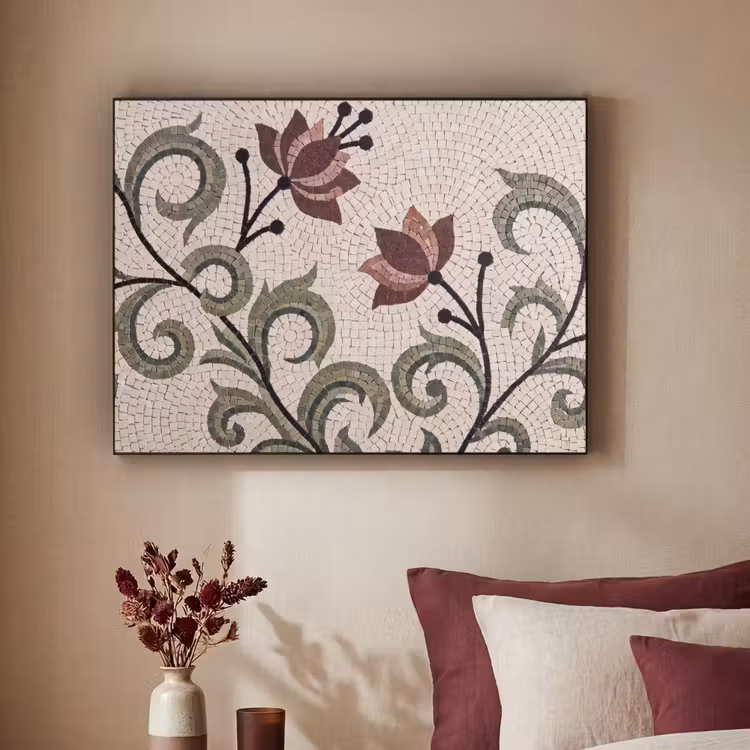 Art Frame - Bloemen - Mozaïek - Patroon - Abstract - Groen — 2