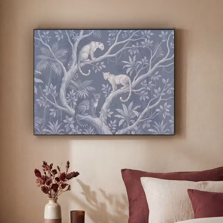 Art Frame - Dieren - Jungle - Illustratie - Bomen - Blauw — 2
